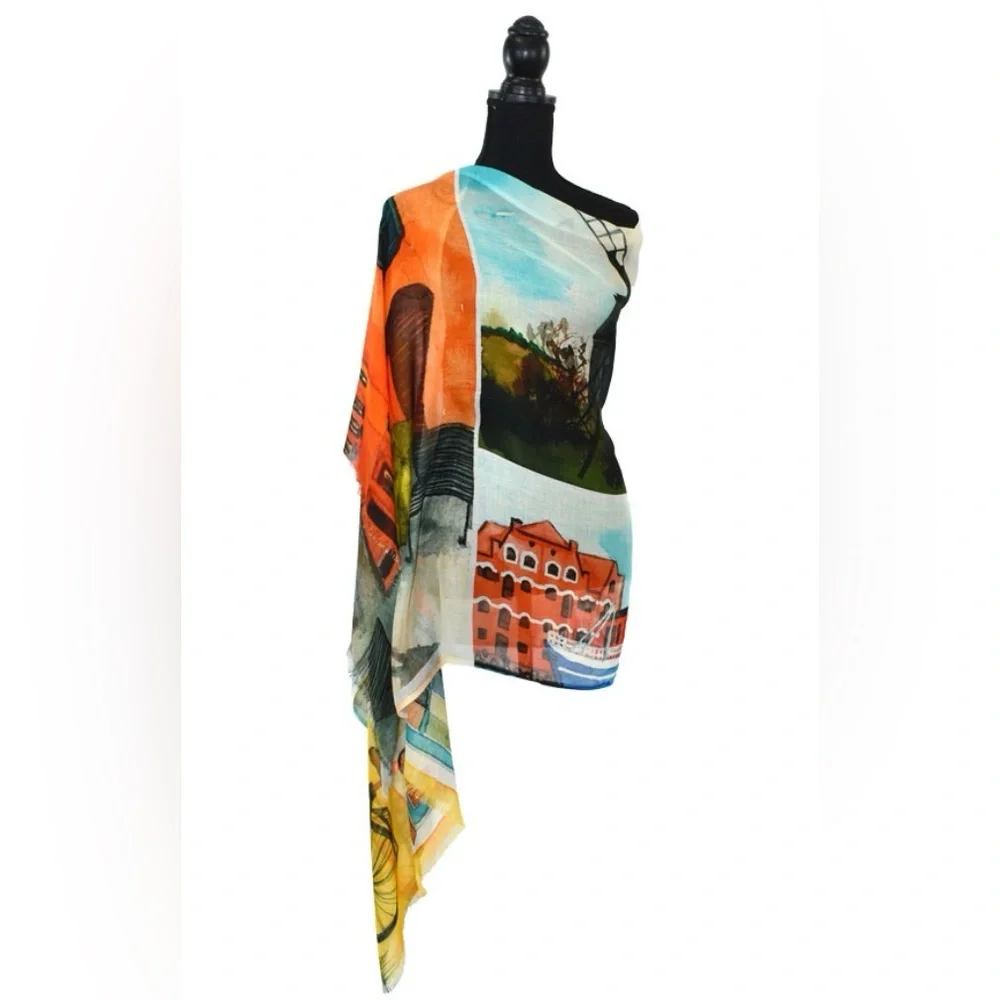 DUPATTA DESIGNS NWT Ariety modal printed scarf